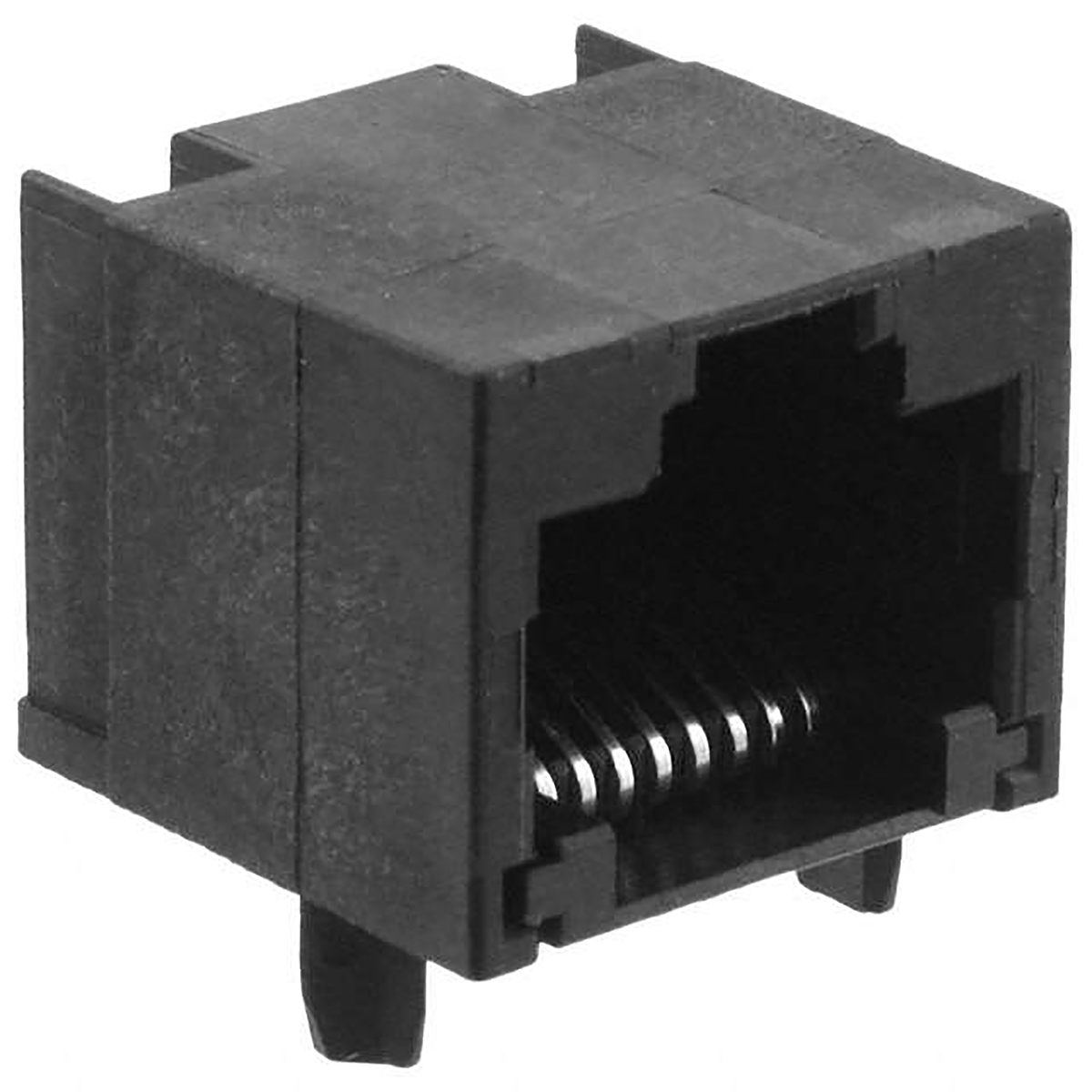 TE Connectivity 1-406525 Series Female RJ45 Connector, PCB Mount, Cat5 Right Angle 1 Port 8 -Way