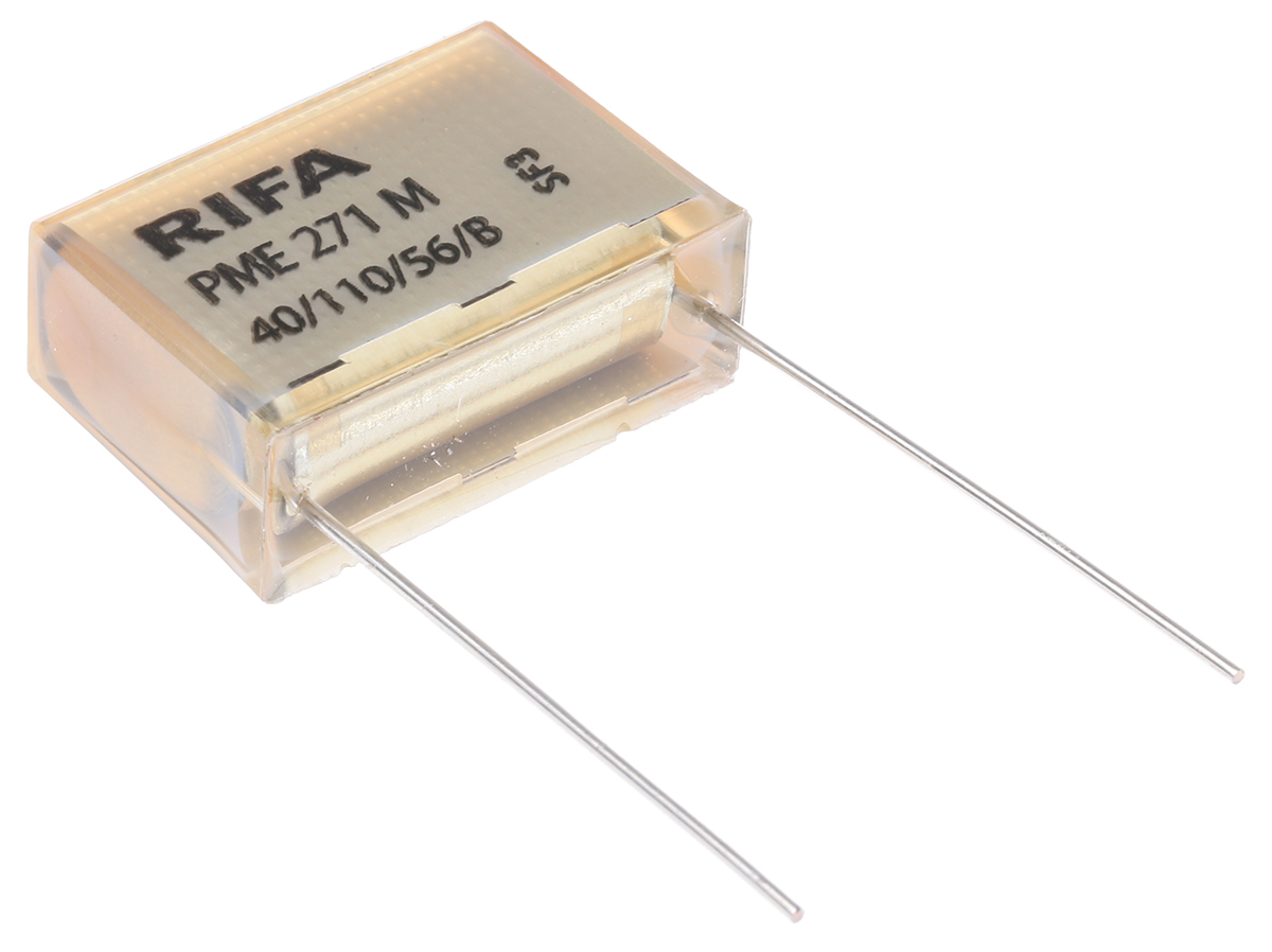 KEMET PME271 Paper Capacitor, 275V ac, ±10%, 220nF, Through Hole