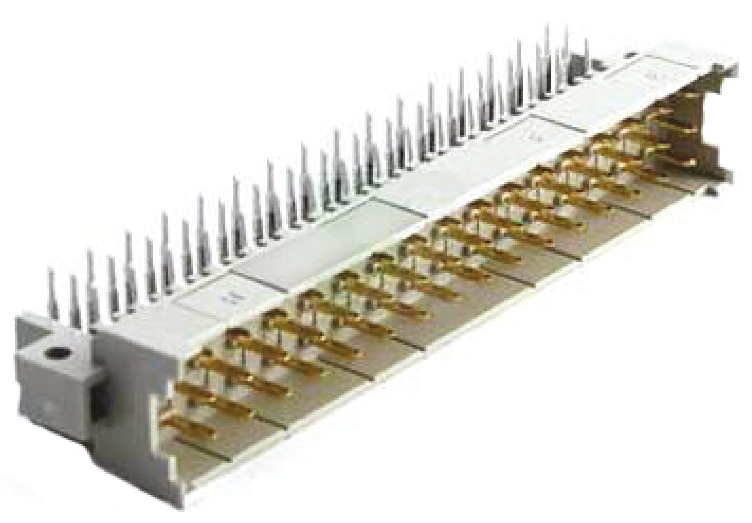 HARTING 09 06 48 Way 2.54 mm, 5.08 mm Pitch, Type F Class C1, 3 Row, Right Angle DIN 41612 Connector, Plug