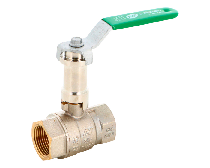 Sferaco Nickel Plated Brass Ball Valve, Ball Valve, Threaded, BSP 1in, 40bar Operating Pressure