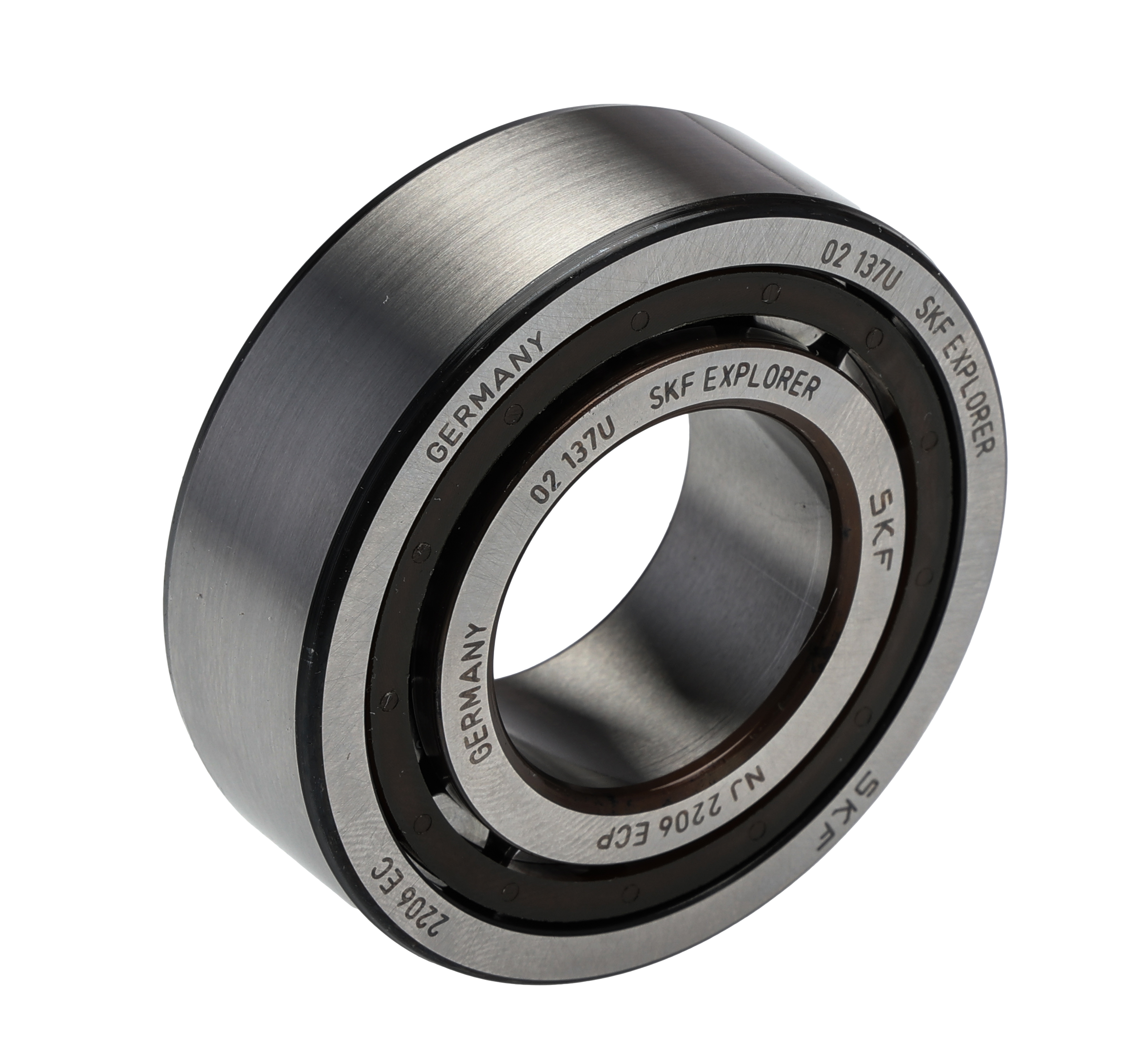 SKF NJ 2206 ECP Cylindrical 30 mm ID Roller Bearing, 62 mm OD