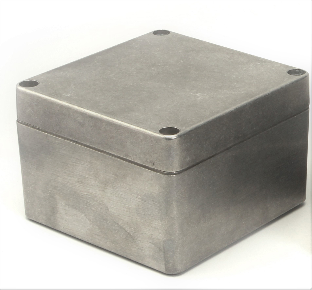 RS PRO Silver Aluminium Enclosure, IP66, IK09, Silver Lid, 140 x 140 x 90mm