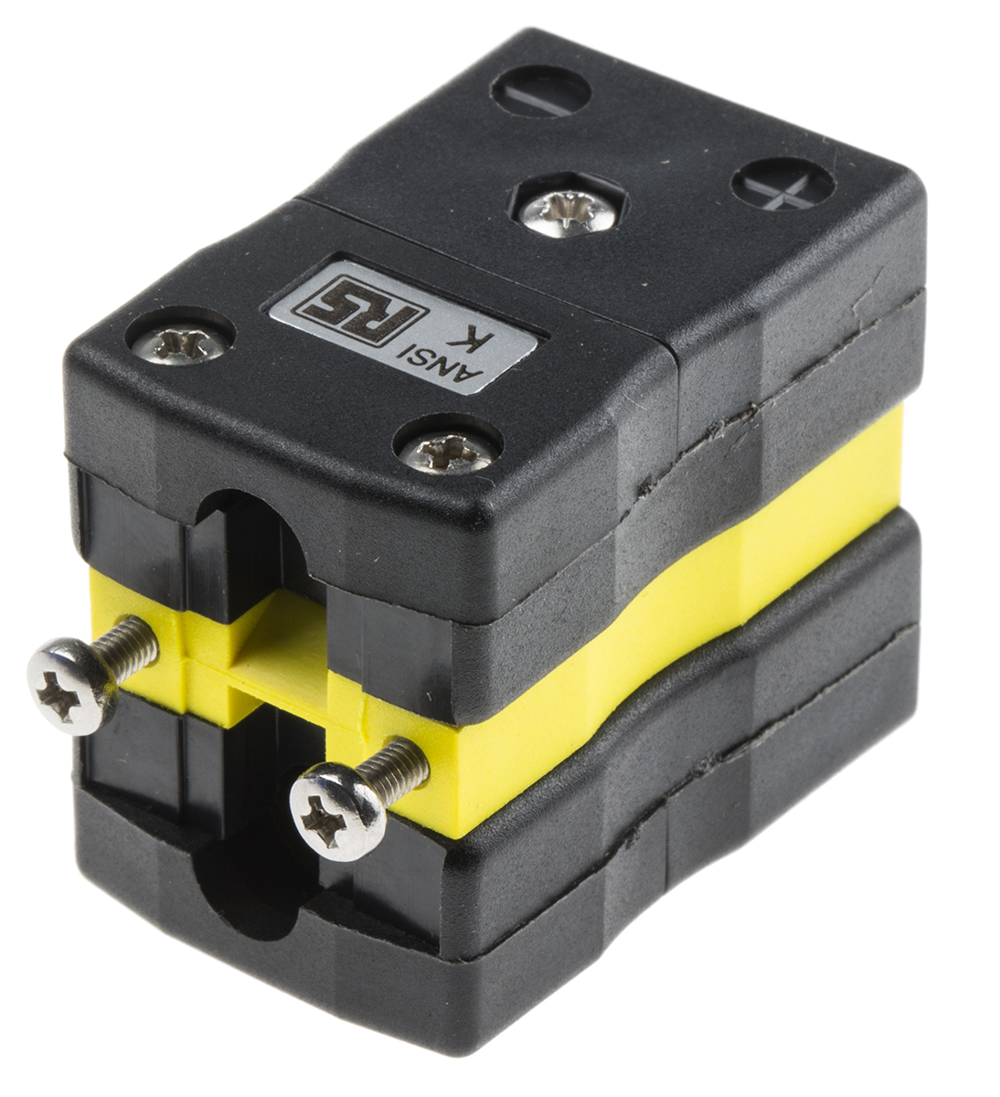 RS PRO Standard Duplex Thermocouple Socket Connector for Use with Type K Thermocouple, 6mm Probe, ANSI, RoHS Compliant