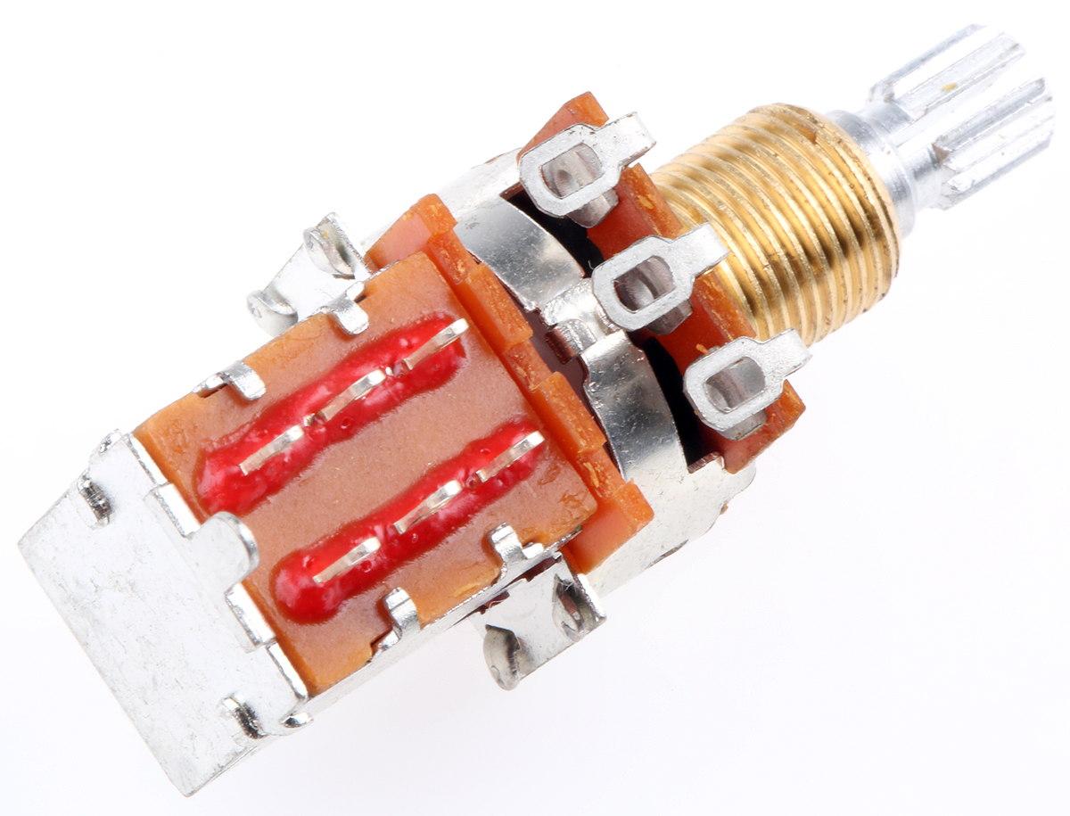 Bourns PDB183-GTR 500kΩ Rotary Potentiometer 1-Gang Panel Mount, PDB183-GTR01-504A2