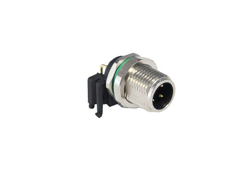 Bulgin Circular Connector, 3 Contacts, Panel, M8 Connector, Socket, Male, IP67, Buccaneer M8 Series