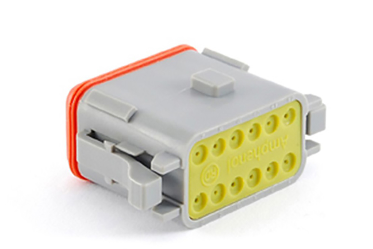 Amphenol Industrial, AT Automotive Connector Plug Grey Cable Mount 12 Way, Crimp Termination AT06-12SA-RD01