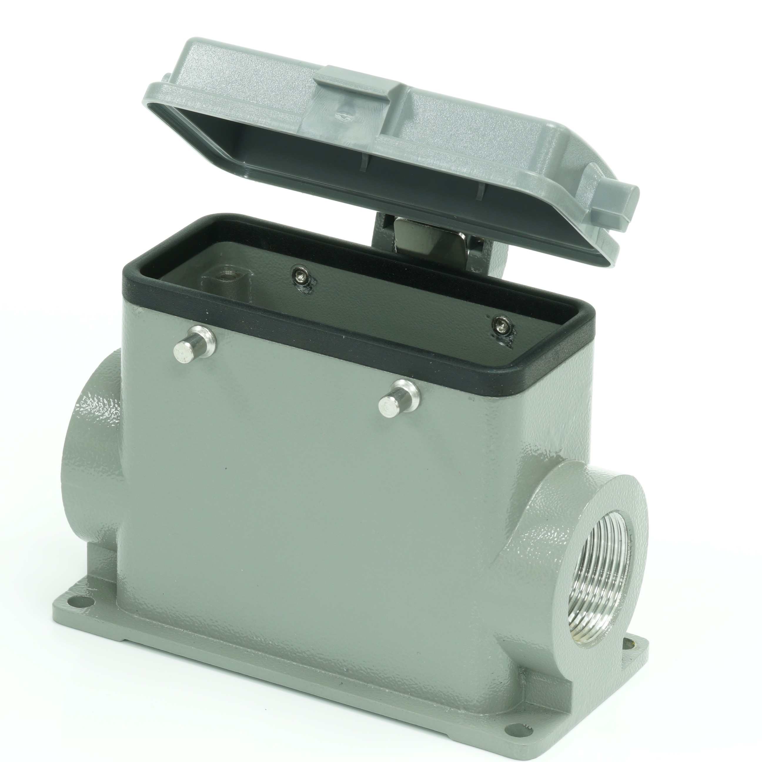 RS PRO Heavy Duty Power Connector Housing, PG21 x 2 Thread, Side Entry