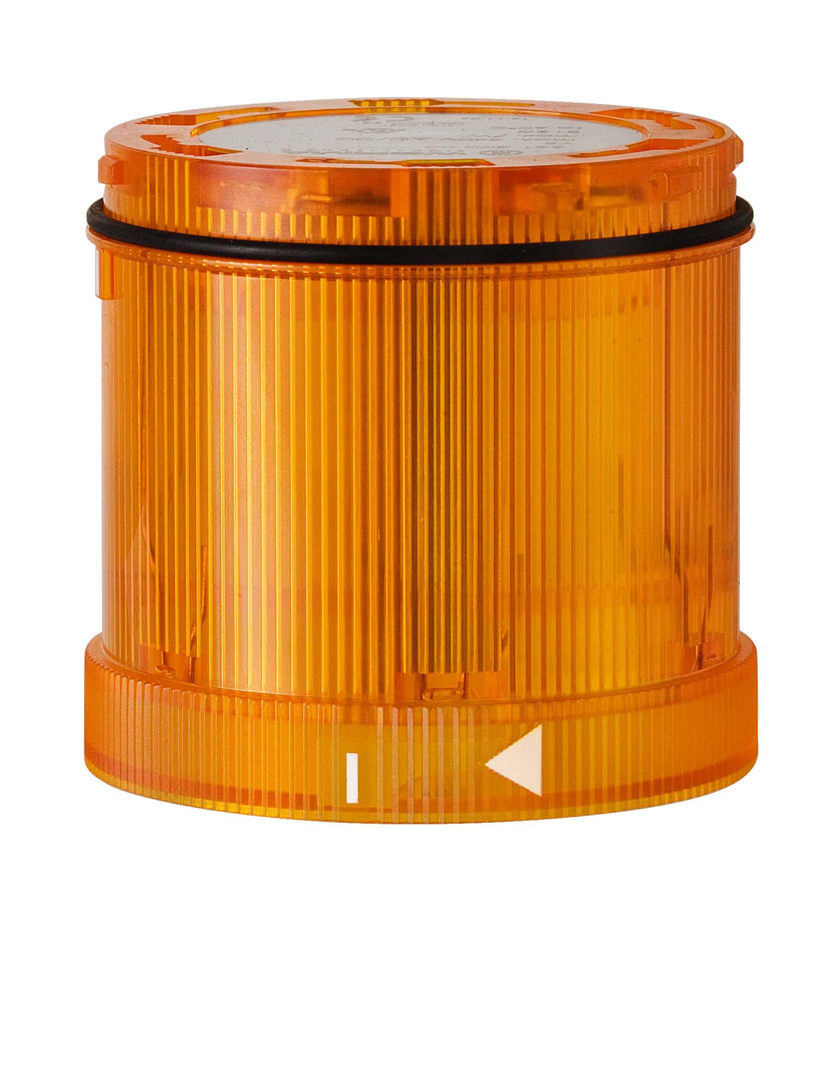 Werma KS71 Series Yellow Continuous lighting Effect Flashing Light Element, 115 V, LED Bulb, AC