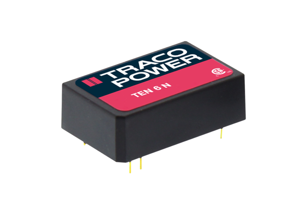 TRACOPOWER TEN 6N DC-DC Converter, ±5V dc/ ±500mA Output, 18 → 36 V dc Input, 6W, Through Hole, +85°C Max Temp