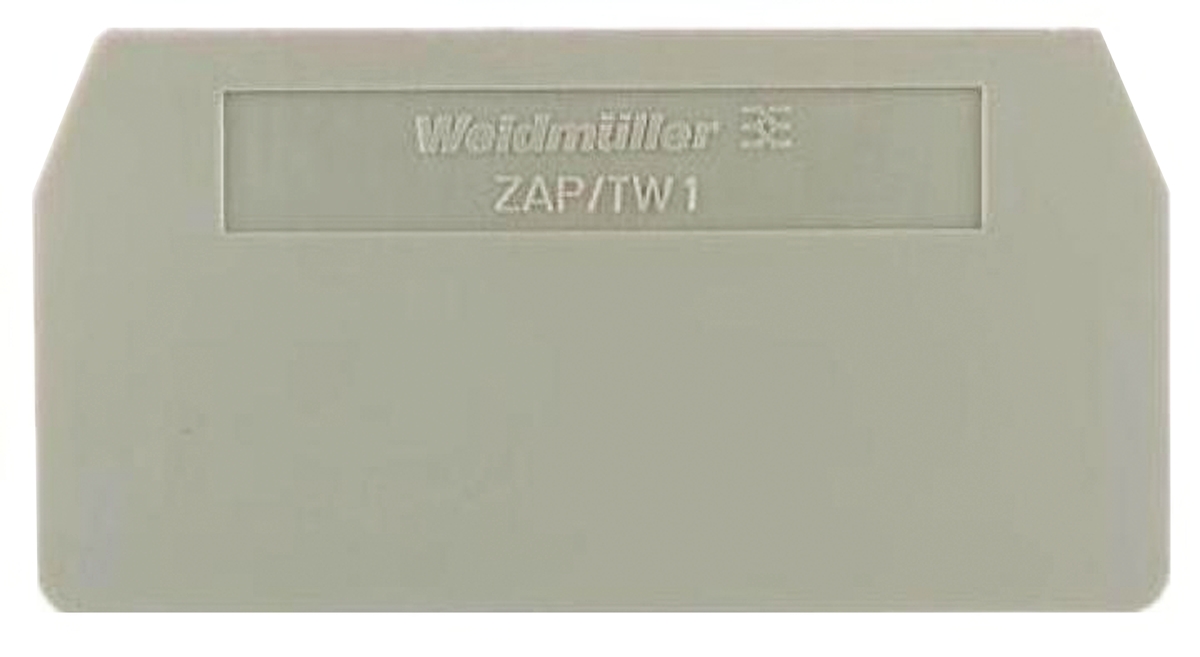 Weidmuller Z Series End Cover for Use with Terminal ZDU 1.5 2X2AN, Terminal ZDU 1.5 2X2AN BL, Terminal ZDU 1.5/4 AN,