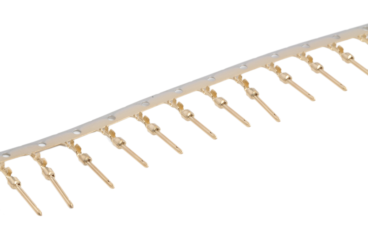 TE Connectivity, AMPLIMITE HDP-20 Series, size 20 Male Crimp D-sub Connector Contact, Gold over Nickel Pin, 28 →