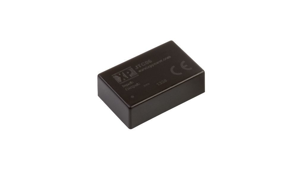 XP Power JHM DC-DC Converter, 12V dc/ 100mA Output, 9 → 36 V dc Input, 6W, Through Hole, +100°C Max Temp -40°C