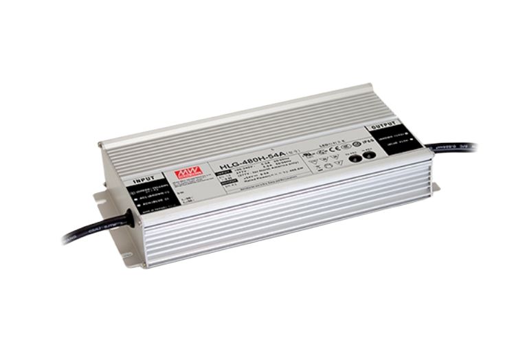 MEAN WELL LED Driver, 54V Output, 480W Output, 8.9A Output, Constant Current / Constant Voltage Dimmable