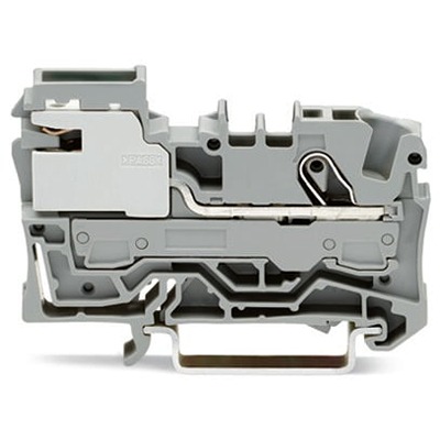 WAGO 2006-7111 TOPJOB S Series Grey, 6mm², 1-Level, Push In Termination
