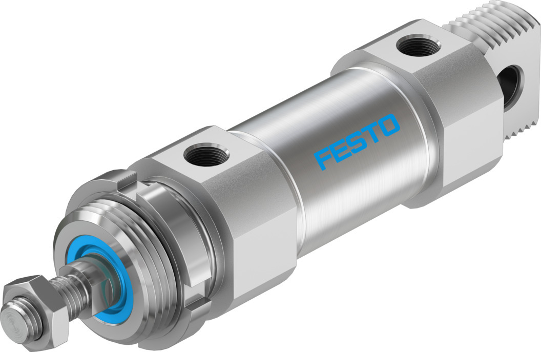 Festo 10 mm Pneumatic Piston Rod Cylinder - DSNU-40-10-P-A DSNU Series, Double Acting Acting