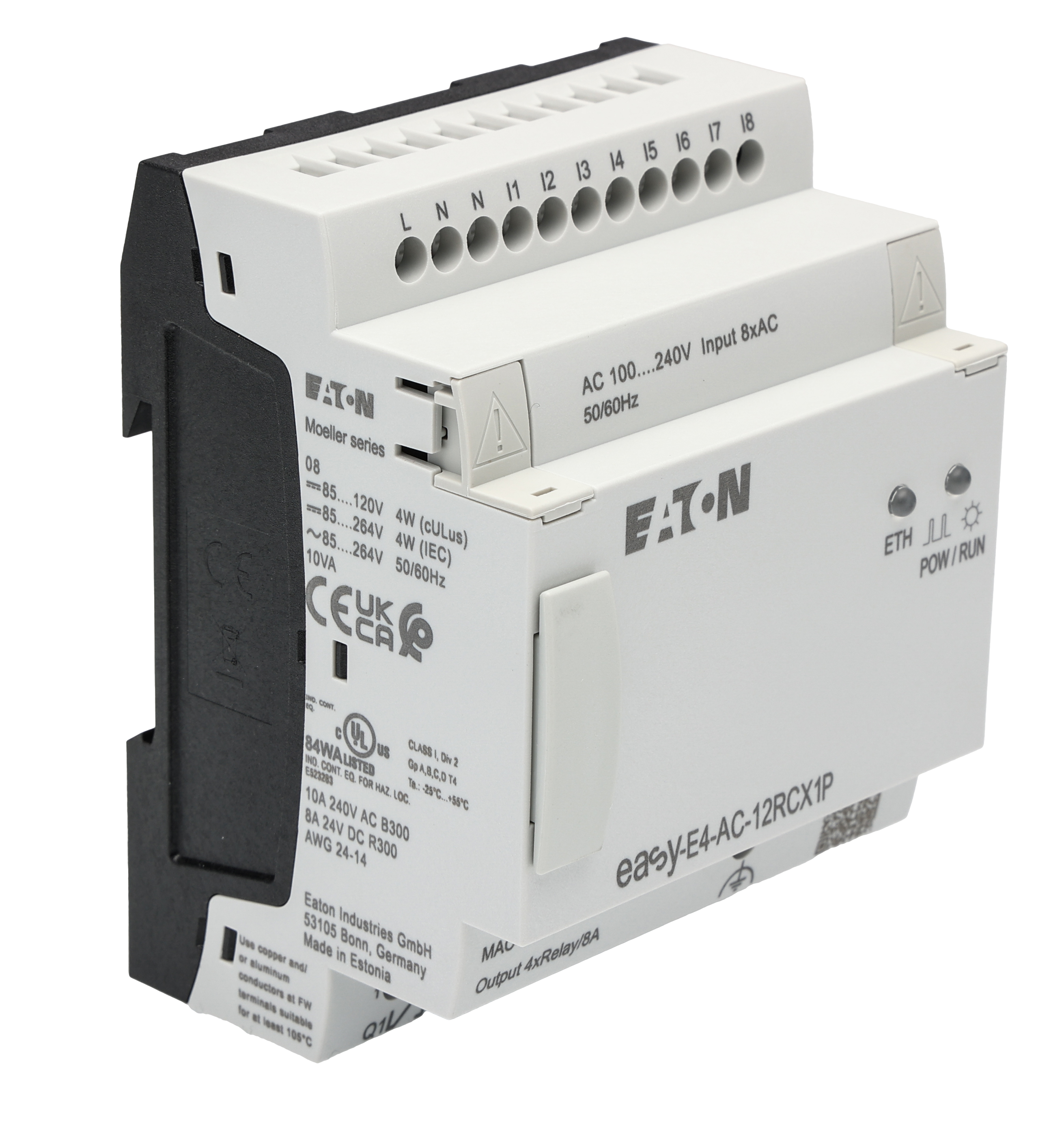 Eaton EasyE4 Series Control Relay, Relay Output, 8-Input, Digital Input