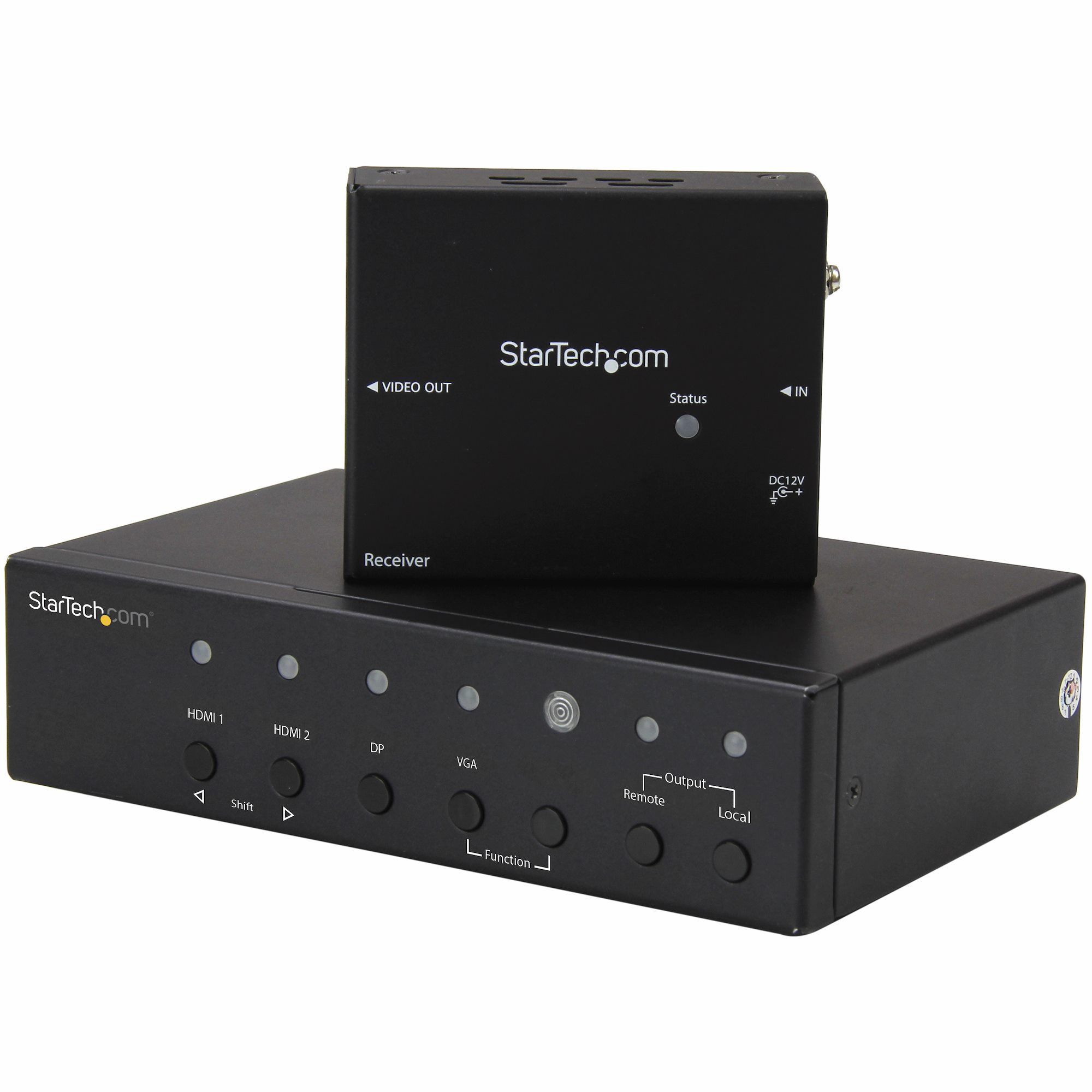 StarTech.com 2 Port DisplayPort, HDMI, VGA over HDBaseT Extender 70m - up to 4K UHD Maximum Resolution
