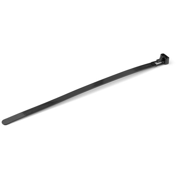 StarTech.com Cable Tie, Reuseable, 200mm x 8 mm, Black Nylon, Pk-100