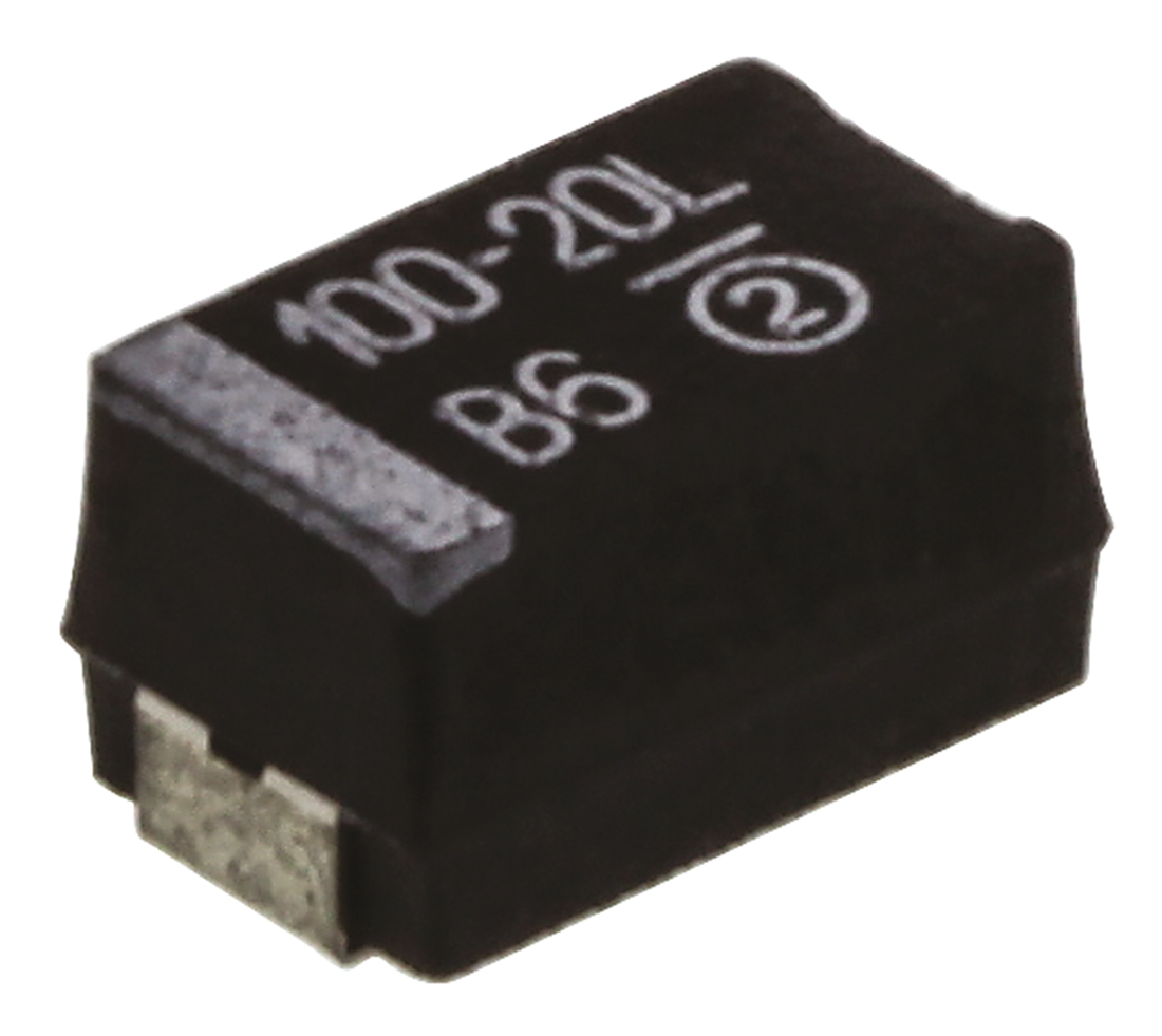 Vishay 100μF MnO2 Tantalum Capacitor 20V dc, 293D Series