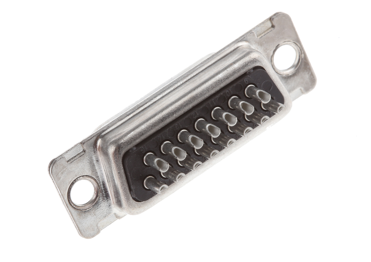 ITT Cannon ORIGINAL D 15 Way Panel Mount D-sub Connector Socket