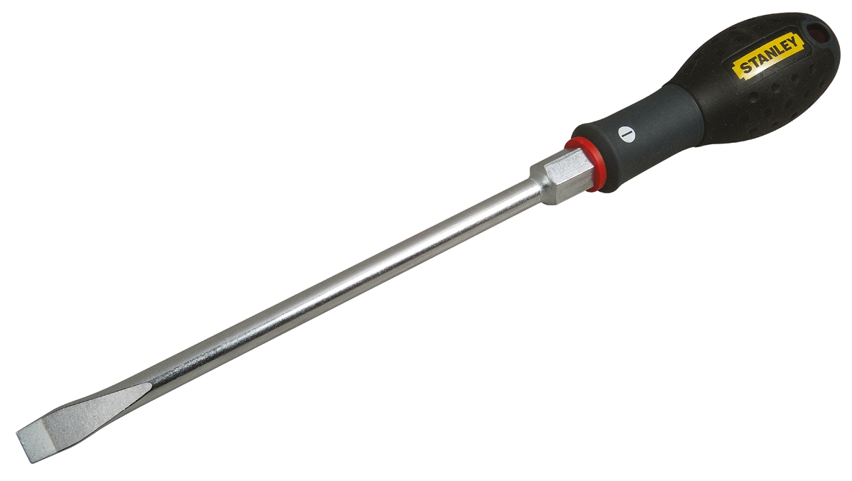 Stanley Slotted  Screwdriver, 10 mm Tip, 200 mm Blade, 200 mm Overall