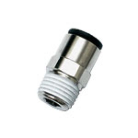 Legris LF3000 Series, G 1/2 Male to Push In 6 mm, Threaded-to-Tube Connection Style