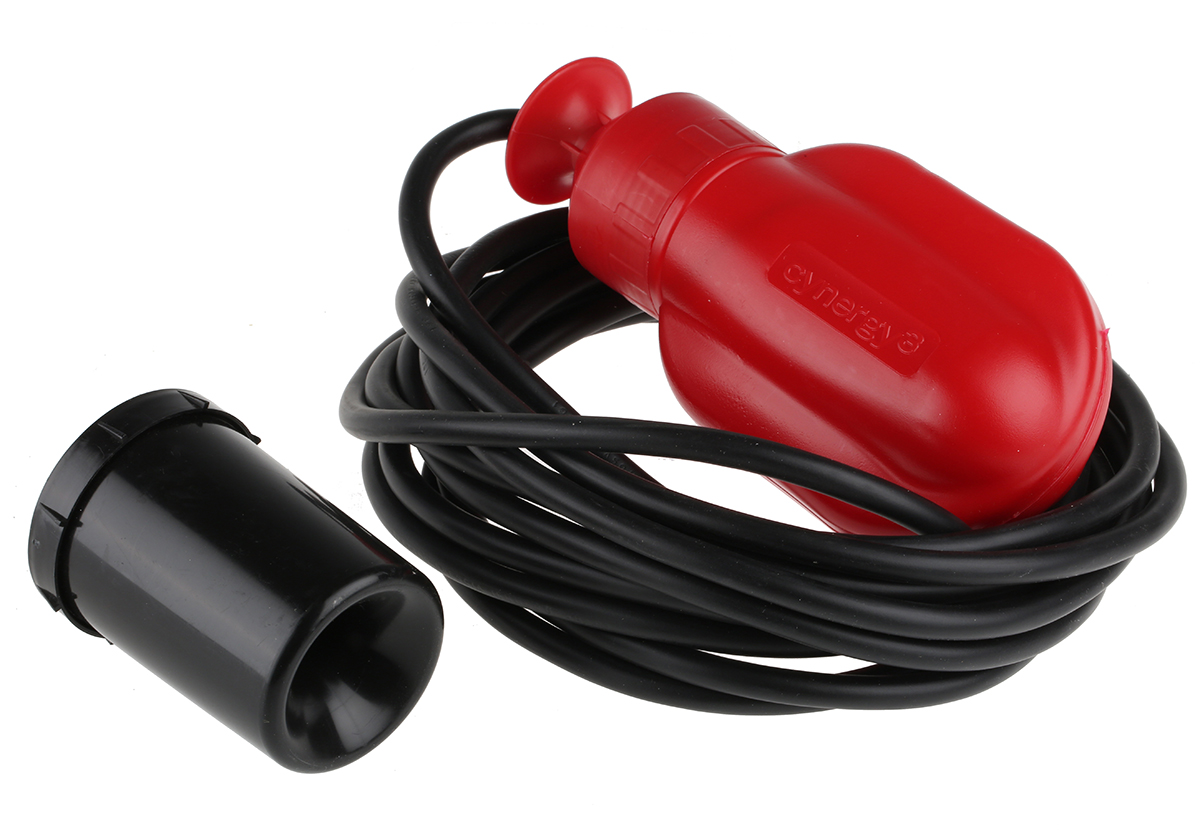 Sensata Cynergy3 MS Series Cable Mount HDPE Float Switch, Float, 5m Cable, SPNO, 250V ac Max, 24V dc Max