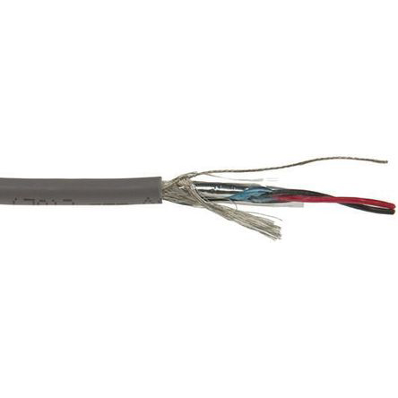 Alpha Wire Xtra-Guard Flex Series Multicore Industrial Cable, 2 Cores, 0.2 mm², Screened, 24 AWG, 30m, Tinned Copper