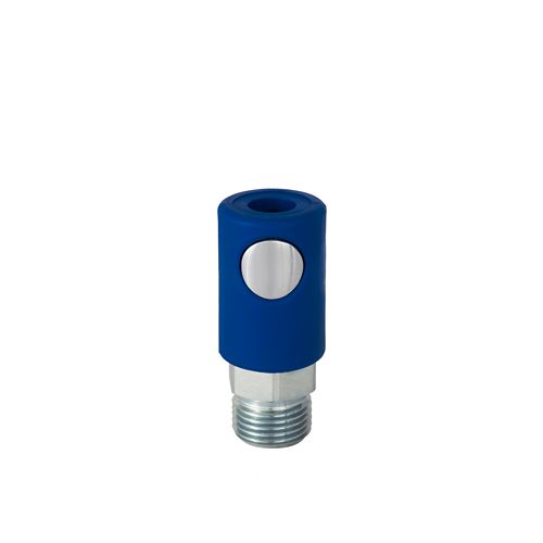RS PRO Plastic, Steel Female Pneumatic Quick Connect Coupling, 3/8 BSP Male Threaded
