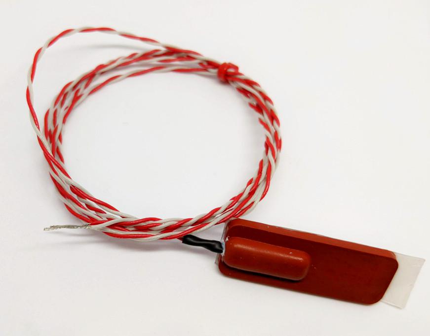 RS PRO Type K Rubber Patch Thermocouple 2m Length, 40 x 13 x 5mm Diameter → +150°C