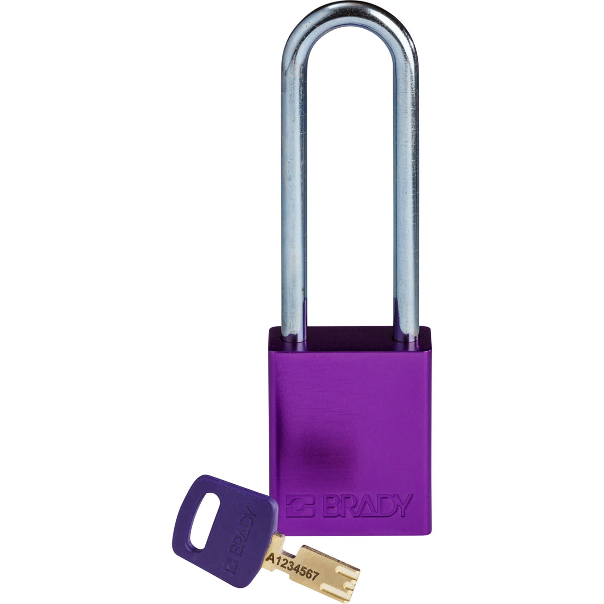 Brady LOTO-99 Key Weatherproof Aluminium Padlock, 6.35mm Shackle, 38.00mm Body