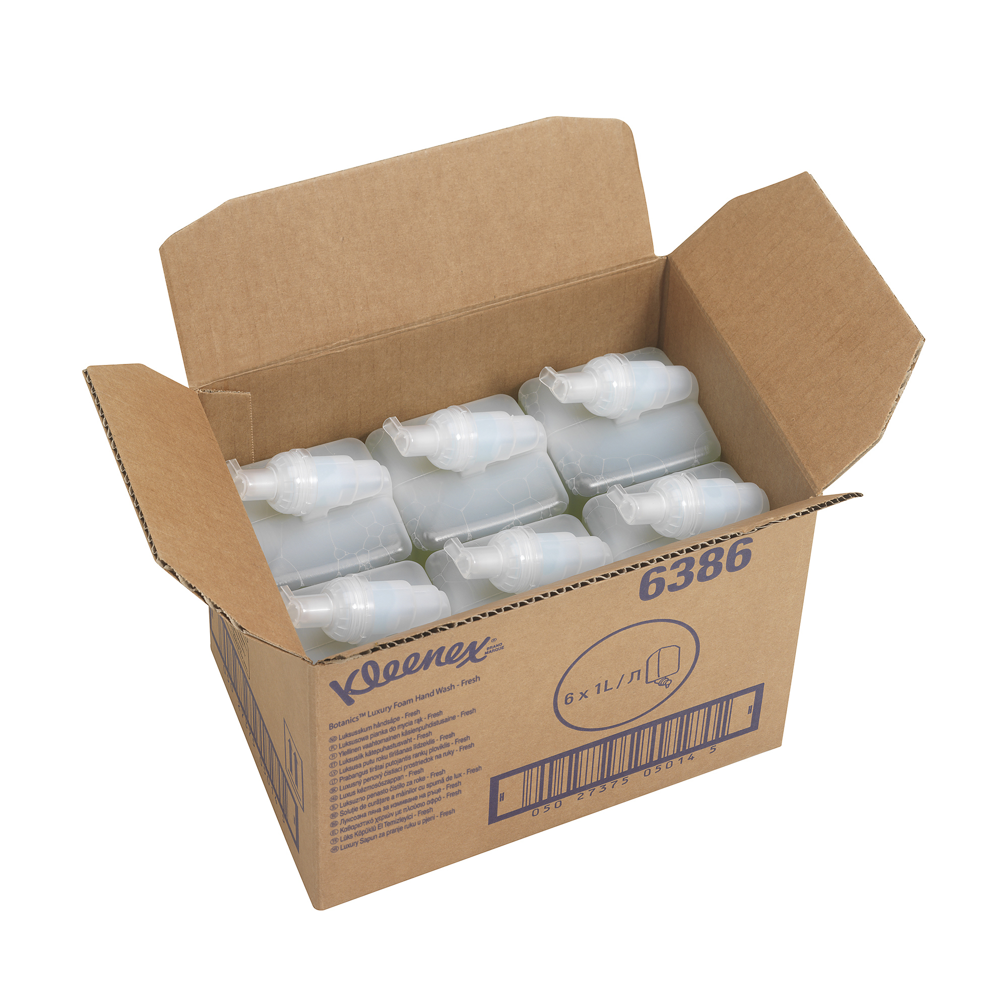 KLEENEX Aloe Vera, Cucumber Kleenex Fresh Foaming Hand Cleaner - 6 x 1000ml refill