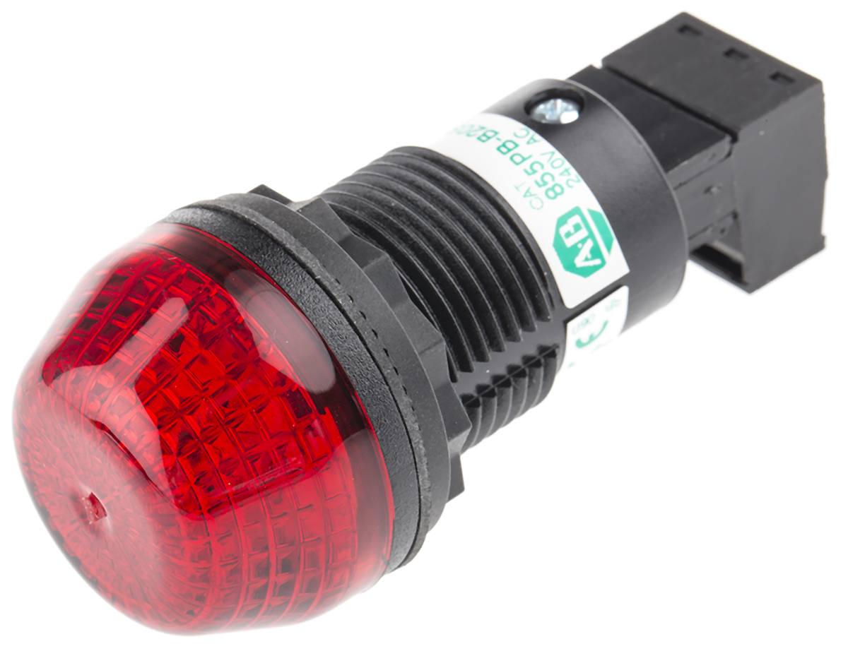Allen Bradley 855P Series Red Multiple Effect Beacon, 240 V ac, Panel Mount, LED Bulb