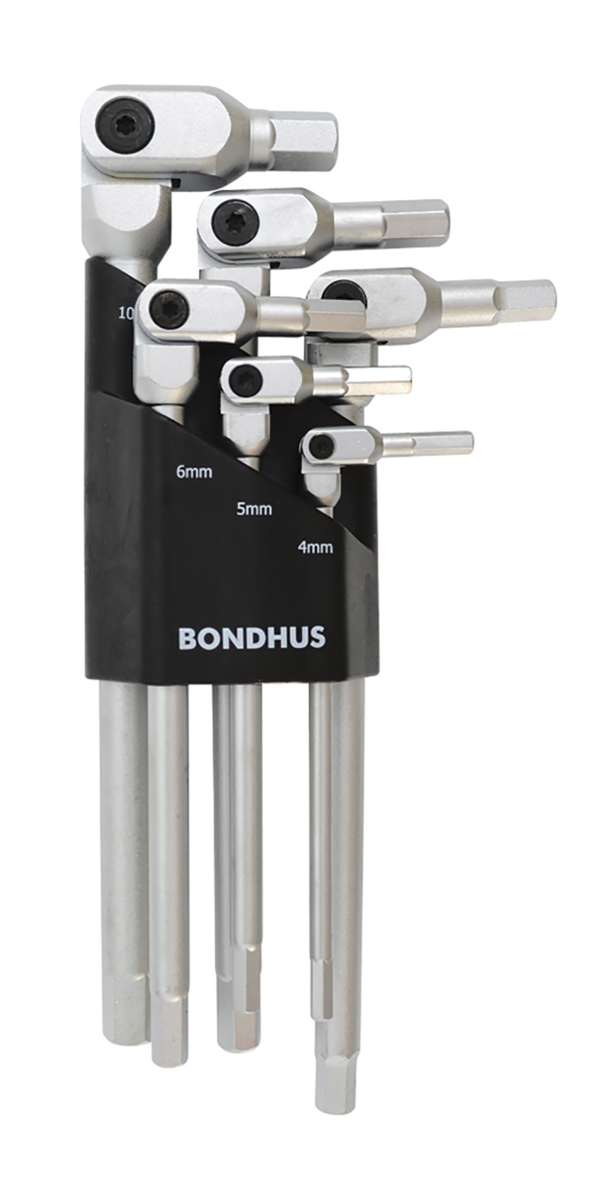 Bondhus 6 piece L Shape Metric Hex Key Set, 4 → 10mm