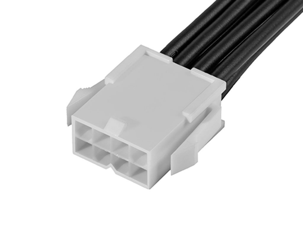 Molex 8 Way Male Mini-Fit Jr. Unterminated Wire to Board Cable, 300mm