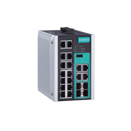 MOXA EDS-518E-4GTXSFP, Managed 18 Port Ethernet Switch