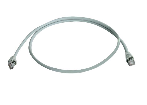 Telegartner, 2m Cat6a, Grey RJ45 to Male RJ45 Male, S/FTP Shielded, Terminated LSZH Sheath