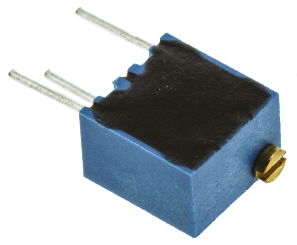 100kΩ, Through Hole Trimmer Potentiometer 0.25W Top Adjust Vishay, T63