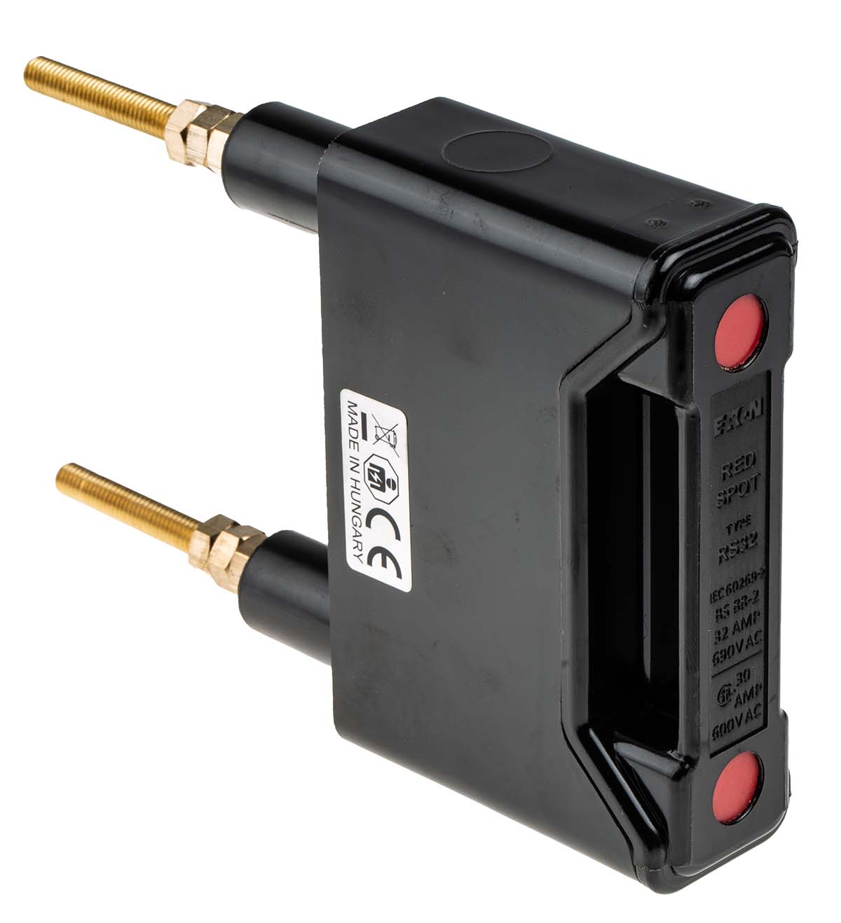 Eaton 32A Rail Mount Fuse Holder for A2 Fuse, 1P, 690V ac