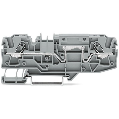 WAGO 2006-1601 TOPJOB S Series Grey, 6mm², 1-Level, Push In Termination, CSA