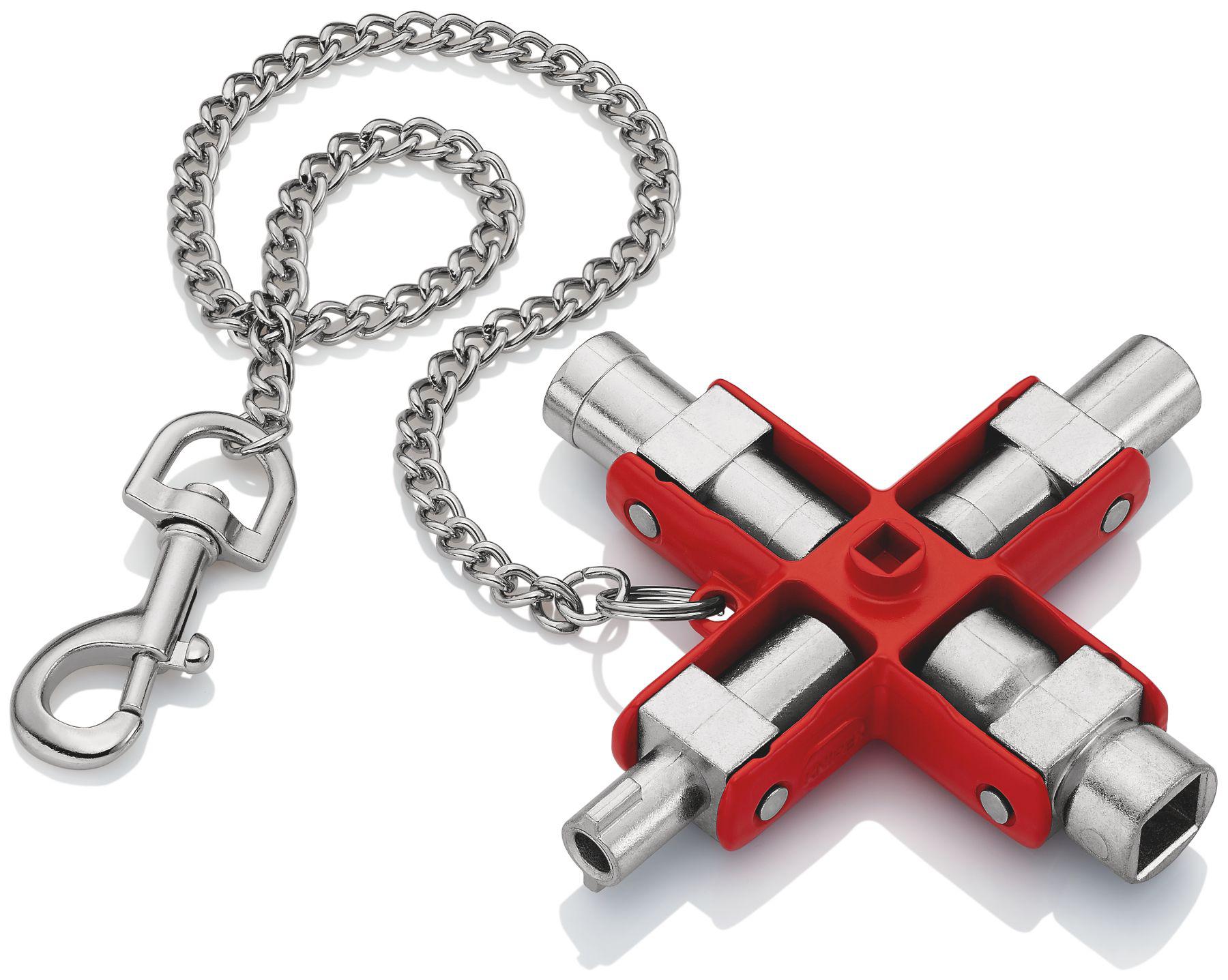 Knipex Diecast Zinc 9-way Universal Key, 5 → 11 mm Capacity