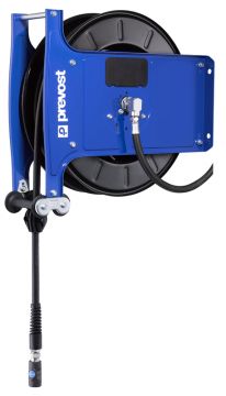 PREVOST Wall Mounted 20m Air Hose Reel, 13mm Inner Diameter, 20mm Outer Diameter, 1000L/min Flow Rate