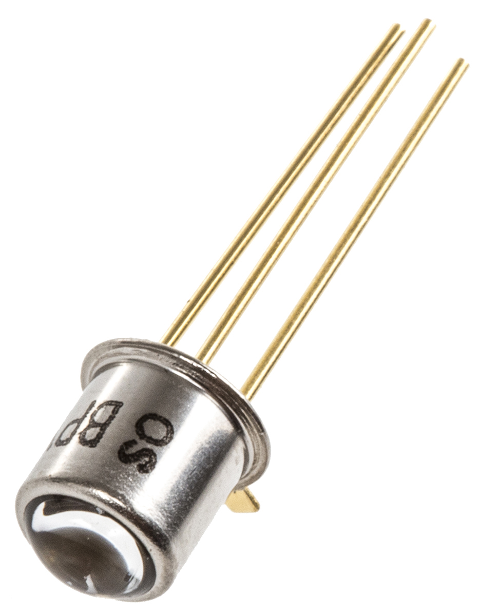 BPY 62-3/4 ams OSRAM, 16 ° IR + Visible Light Phototransistor, Through Hole 3-Pin TO-18 package