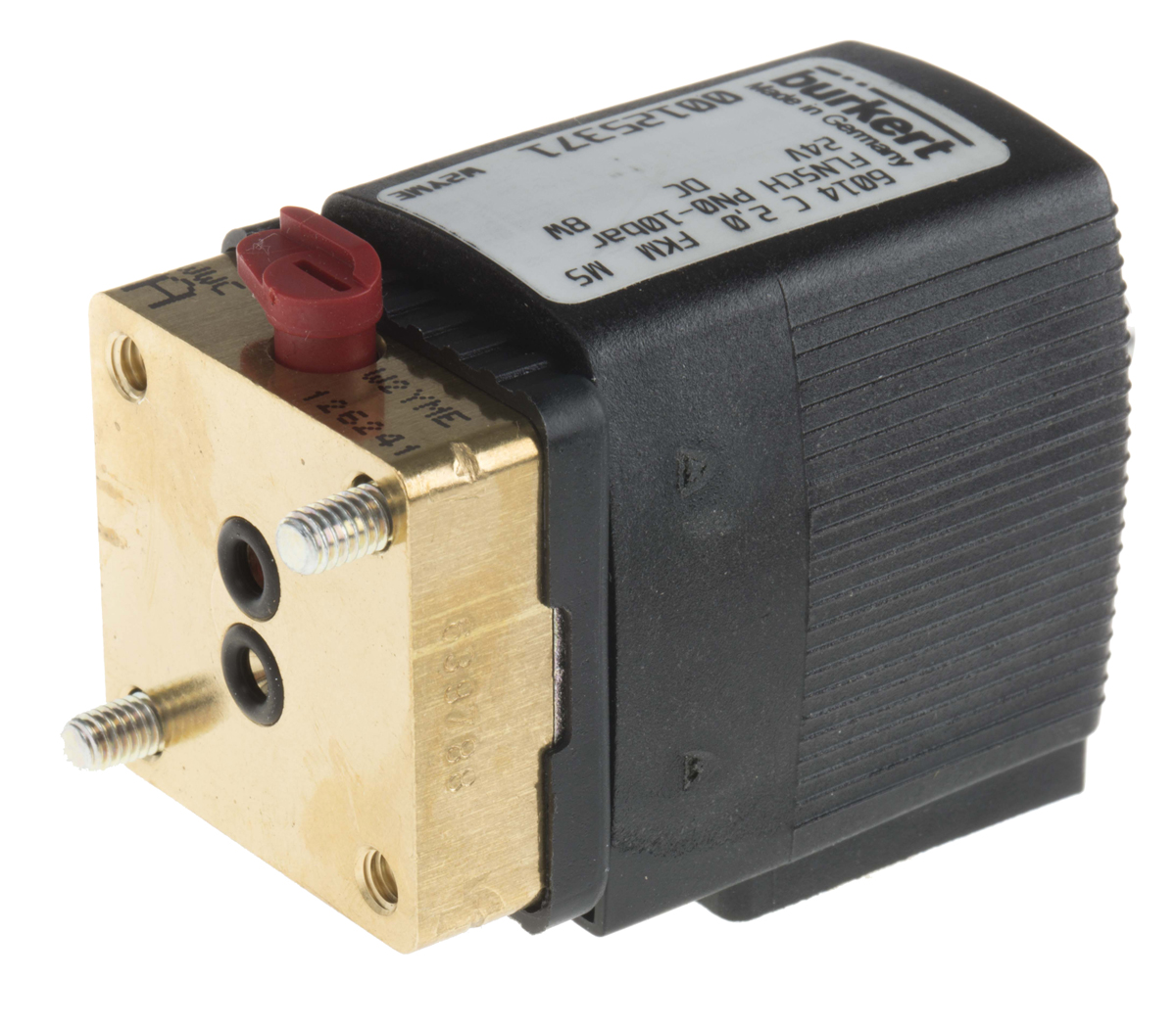 Burkert Solenoid Valve 125371, 3 Port, NC, 24 V dc