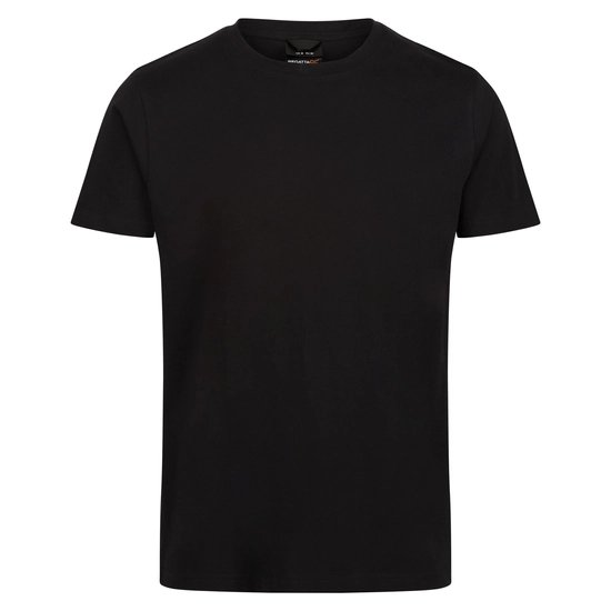 Regatta Professional Black 100% Cotton Short Sleeve T-Shirt, UK- L