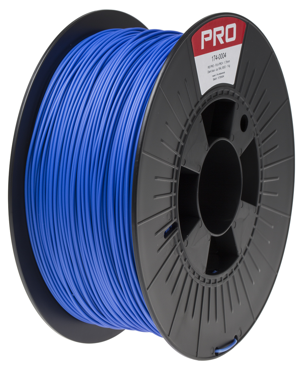 RS PRO 1.75mm Blue PLA-X3 3D Printer Filament, 1kg