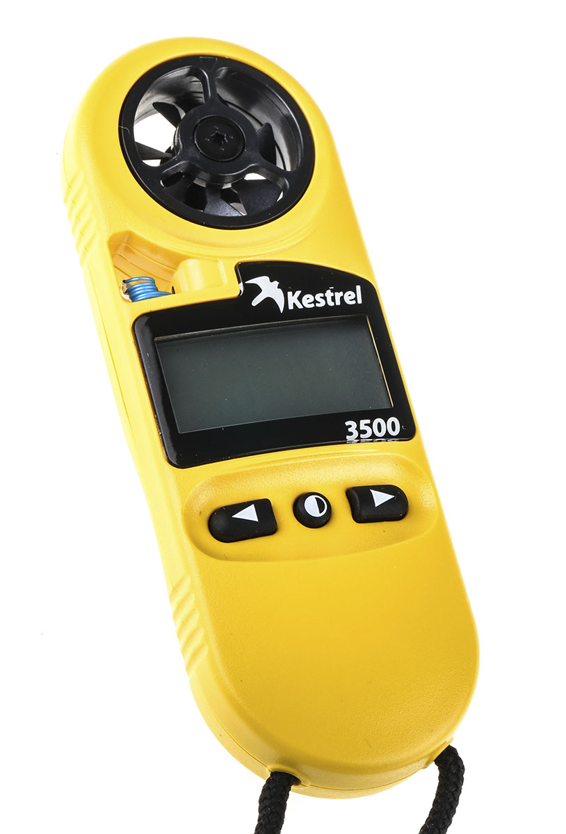 Kestrel 3500 Impeller Anemometer, 40m/s Max, Measures Air Velocity, Humidity, Temperature