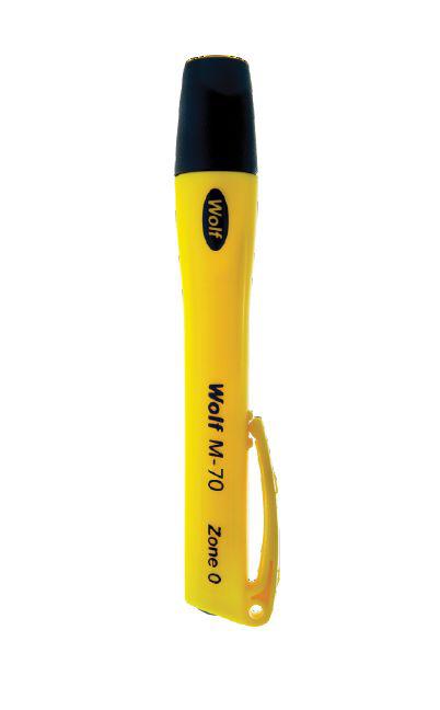 Wolf Safety ATEX, IECEx LED Pocket Torch Yellow 107 lm, 146 mm