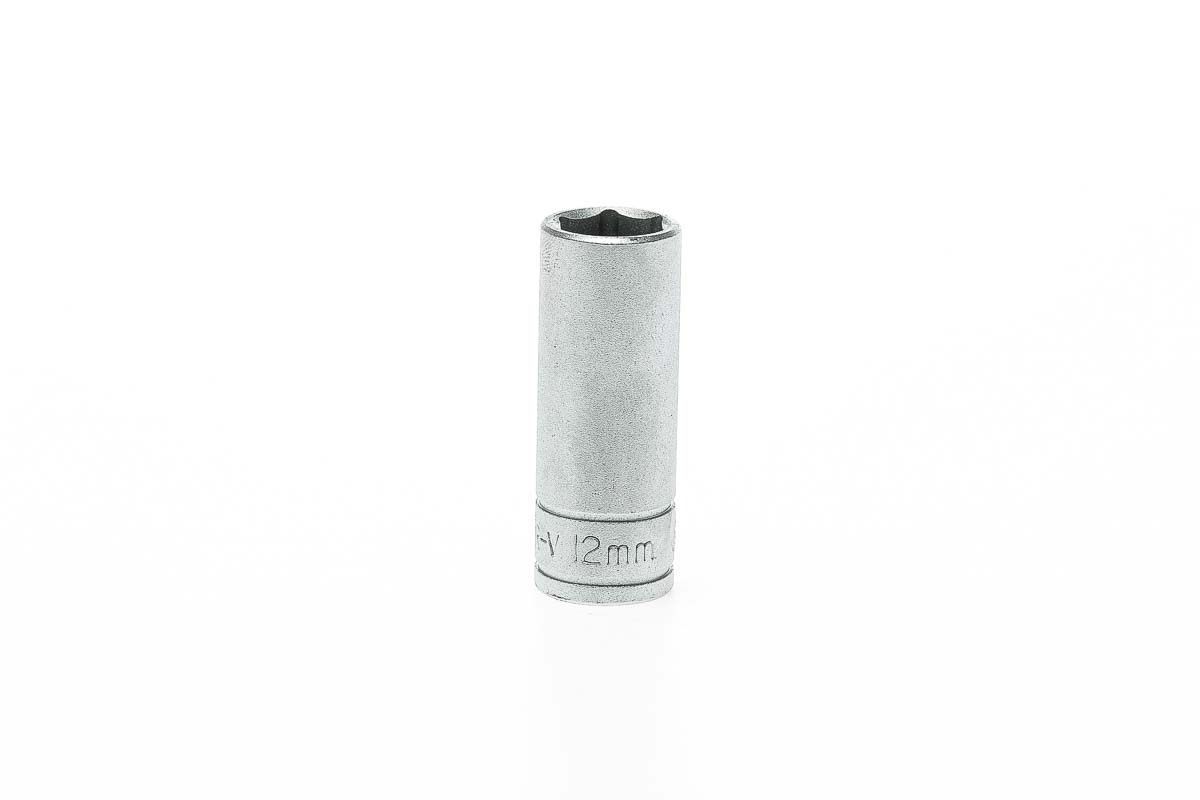 Teng Tools 3/8 in Drive 12mm Deep Socket, 6 point, 45.5 mm Overall Length