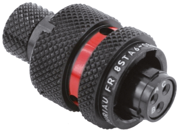 Souriau Sunbank by Eaton Circular Connector, 3 Contacts, Cable, Standard Connector, Plug, Female, IP67, 8STA Series